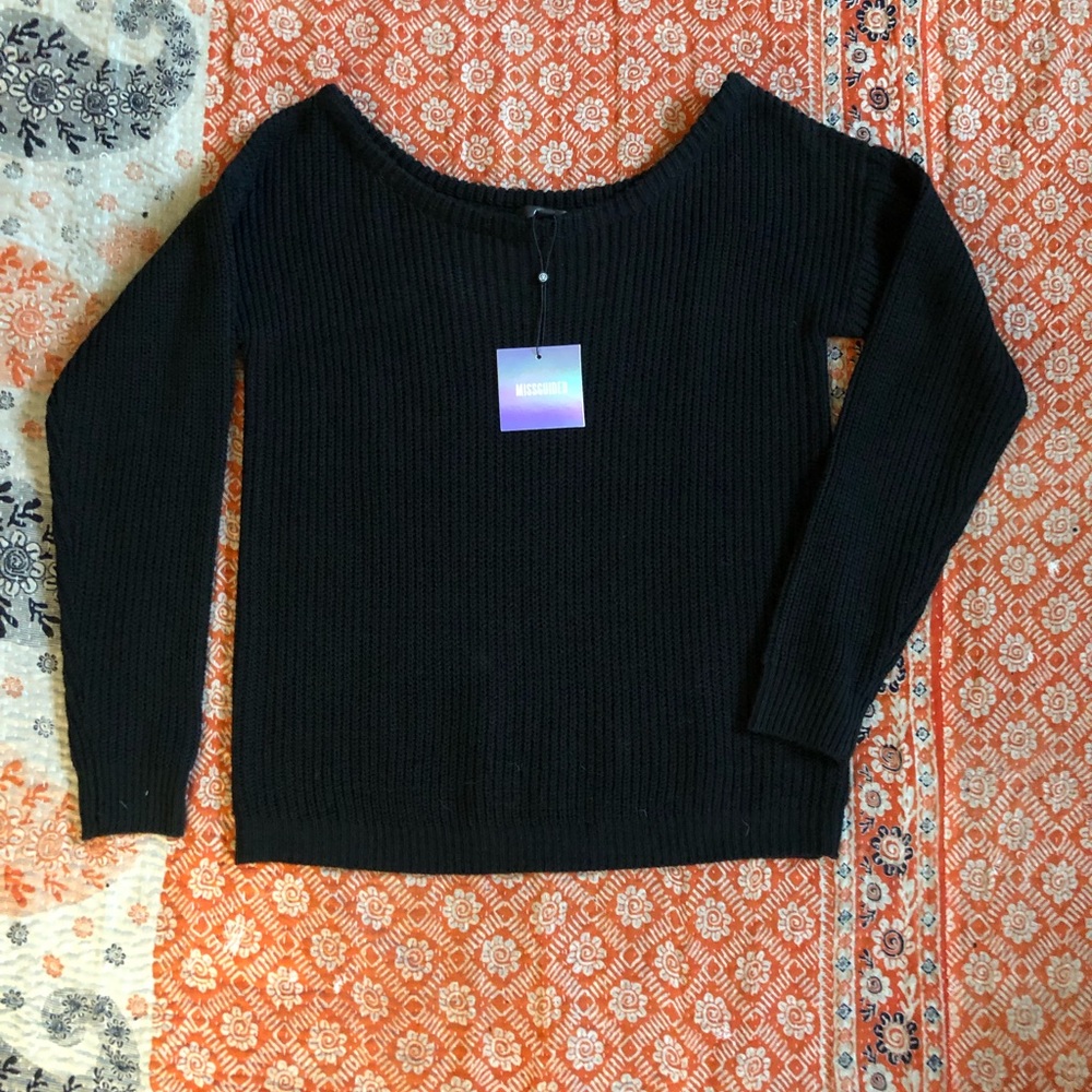 Missguided scoop neck sweater.